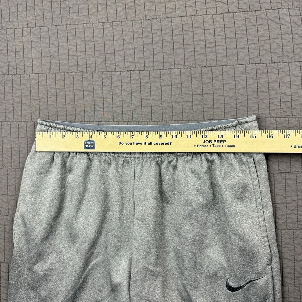 Nike Jogger Sweatpants Men's Large Gray‎ Therma Fit Workout Gym Swoosh Active